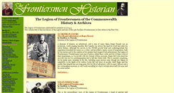 Desktop Screenshot of frontiersmenhistorian.info